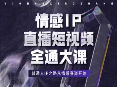 情感IP直播短视频全通大课，普通人IP之路从情感赛道开始-轻松搞定副业 - 高效赚钱方法和建议