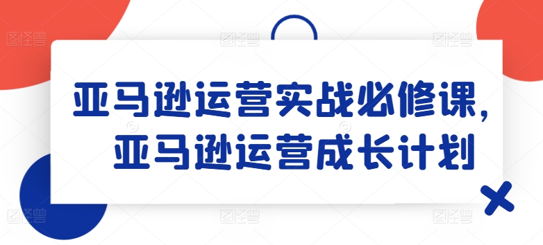 亚马逊运营实战必修课，亚马逊运营成长计划-轻松搞定副业 - 高效赚钱方法和建议