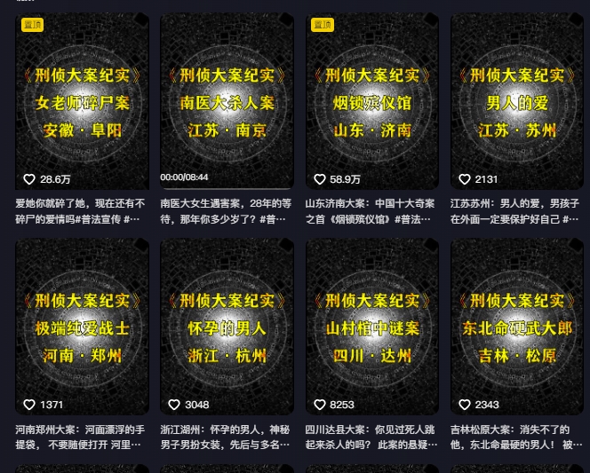 大案纪实解说课，2024年最新抖音大案教学教程-轻松搞定副业 - 高效赚钱方法和建议