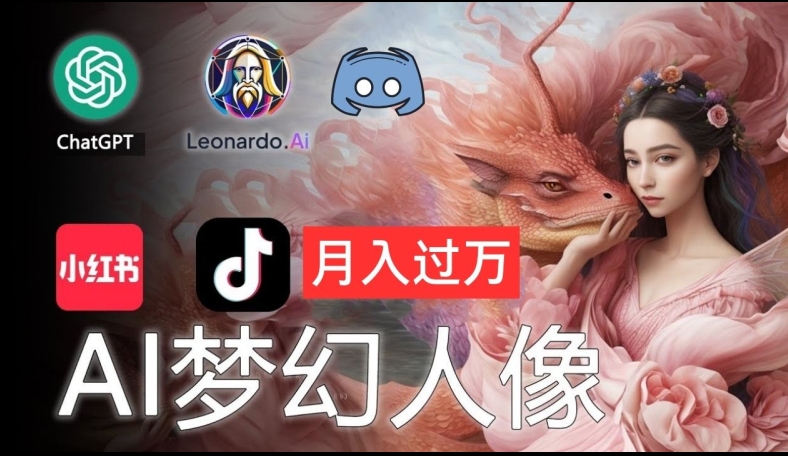 AI摄影梦幻人像：零基础也能月入过万的秘密【揭秘】-轻松搞定副业 - 高效赚钱方法和建议