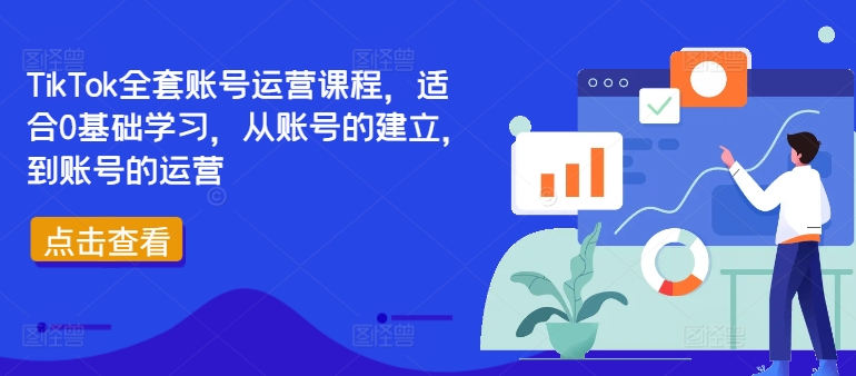 TikTok全套账号运营课程，适合0基础学习，从账号的建立，到账号的运营-轻松搞定副业 - 高效赚钱方法和建议