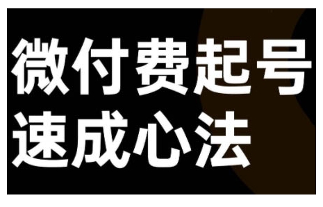 微付费起号速成课，视频号直播+抖音直播，微付费起号速成心法-轻松搞定副业 - 高效赚钱方法和建议