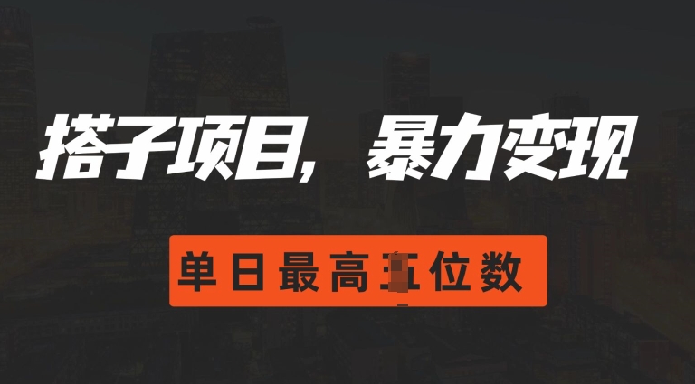2024搭子玩法，0门槛，暴力变现，单日最高破四位数【揭秘】-轻松搞定副业 - 高效赚钱方法和建议