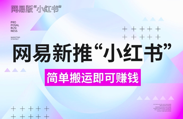网易官方新推“小红书”，搬运即有收益，新手小白千万别错过(附详细教程)【揭秘】-轻松搞定副业 - 高效赚钱方法和建议