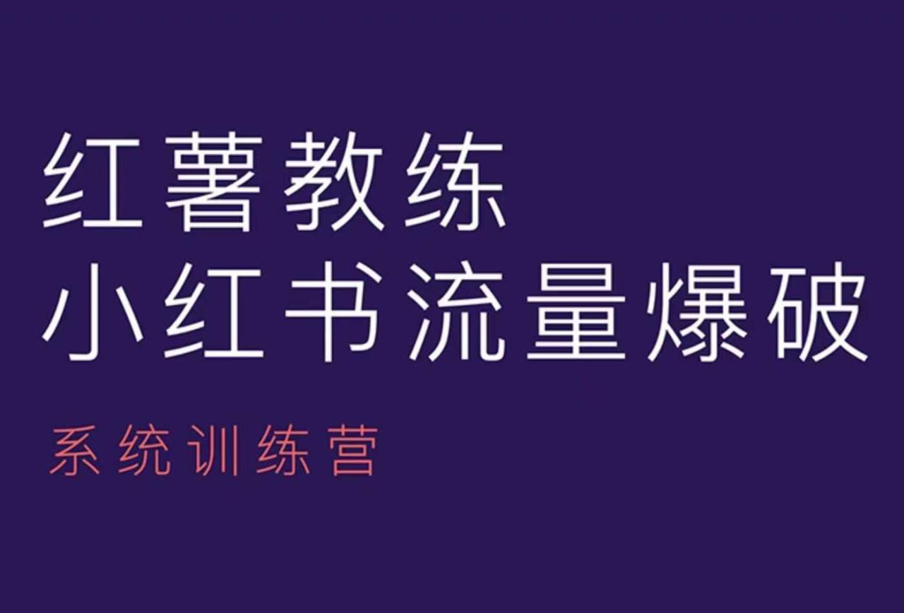 红薯教练-小红书内容运营课，小红书运营学习终点站-轻松搞定副业 - 高效赚钱方法和建议