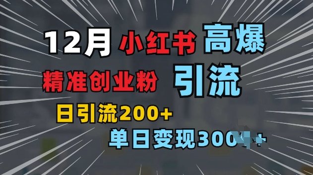 小红书一张图片“引爆”创业粉，单日+200+精准创业粉 可筛选付费意识创业粉【揭秘】-轻松搞定副业 - 高效赚钱方法和建议