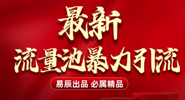 最新“流量池”无门槛暴力引流(全网首发)日引500+-轻松搞定副业 - 高效赚钱方法和建议