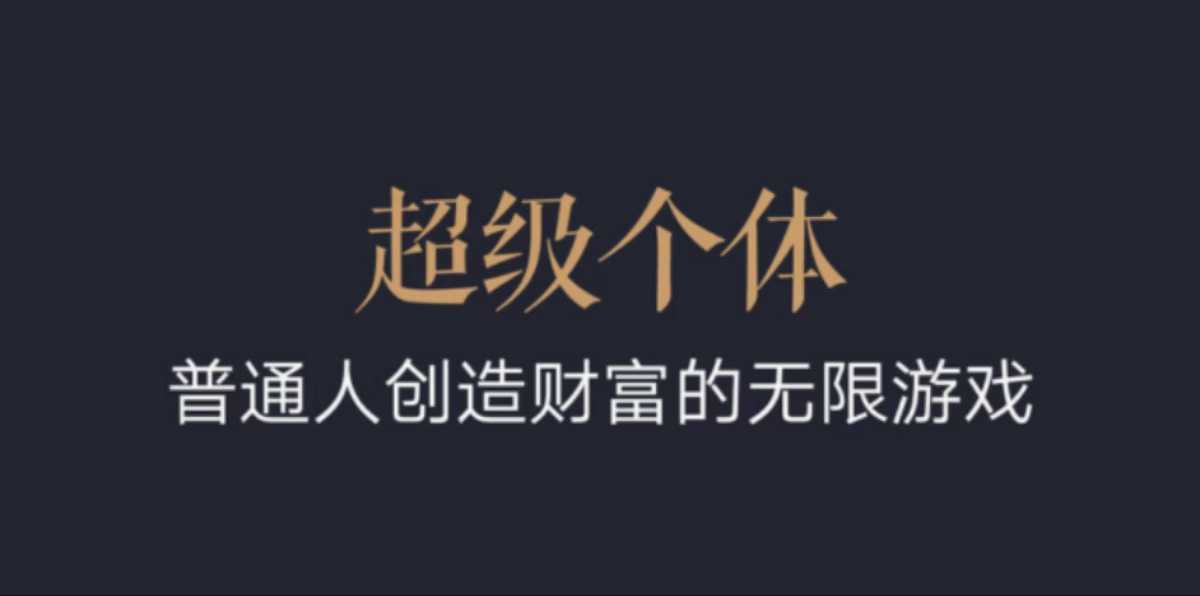 超级个体：2024-2025翻盘指南，普通人创造财富的无限游戏-轻松搞定副业 - 高效赚钱方法和建议