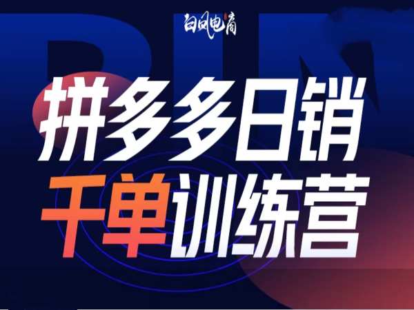 拼多多日销千单训练营第32期，2025开年变化和最新玩法-轻松搞定副业 - 高效赚钱方法和建议