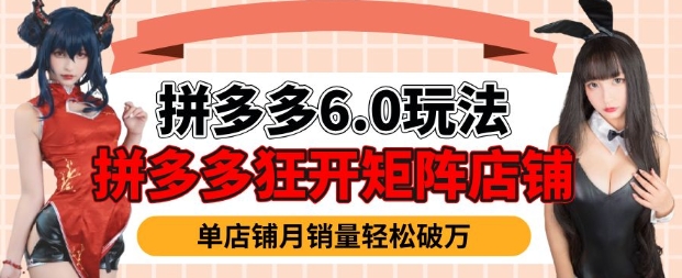 拼多多虚拟商品暴利6.0玩法，轻松实现月入过W-轻松搞定副业 - 高效赚钱方法和建议