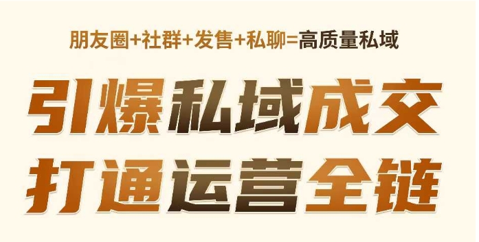 高成交私聊转化，引爆私域成交，打通运营全链-轻松搞定副业 - 高效赚钱方法和建议
