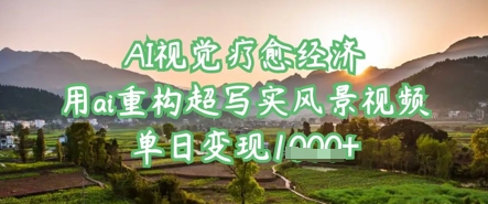 AI视觉疗愈经济：用ai重构超写实风景视频，单日变现多张-轻松搞定副业 - 高效赚钱方法和建议