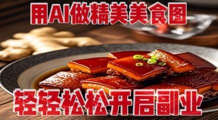 用AI做精美美食图，无需专业设备拍摄，轻轻松松开启副业-轻松搞定副业 - 高效赚钱方法和建议