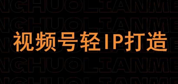 视频号线上课程，视频号轻IP打造-轻松搞定副业 - 高效赚钱方法和建议